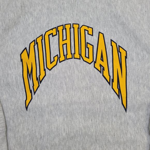 Vintage University-of-Michigan Sweatshirt Women XL 22x24 Arch - Picture 12 of 13